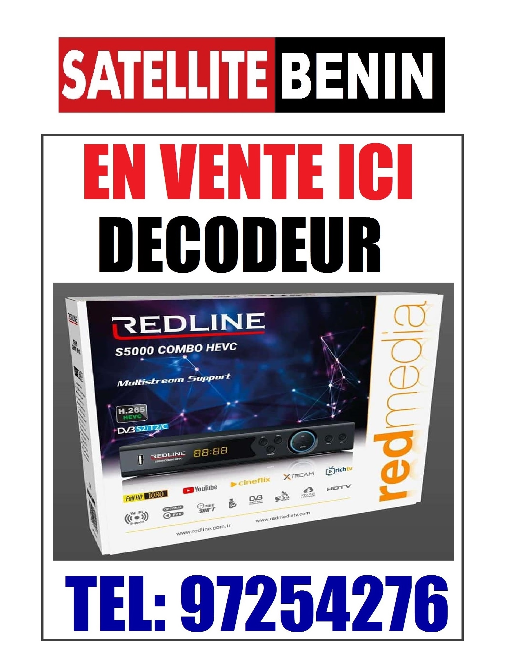 Vente et installation des decodeur de toutes les marques avec Box Android