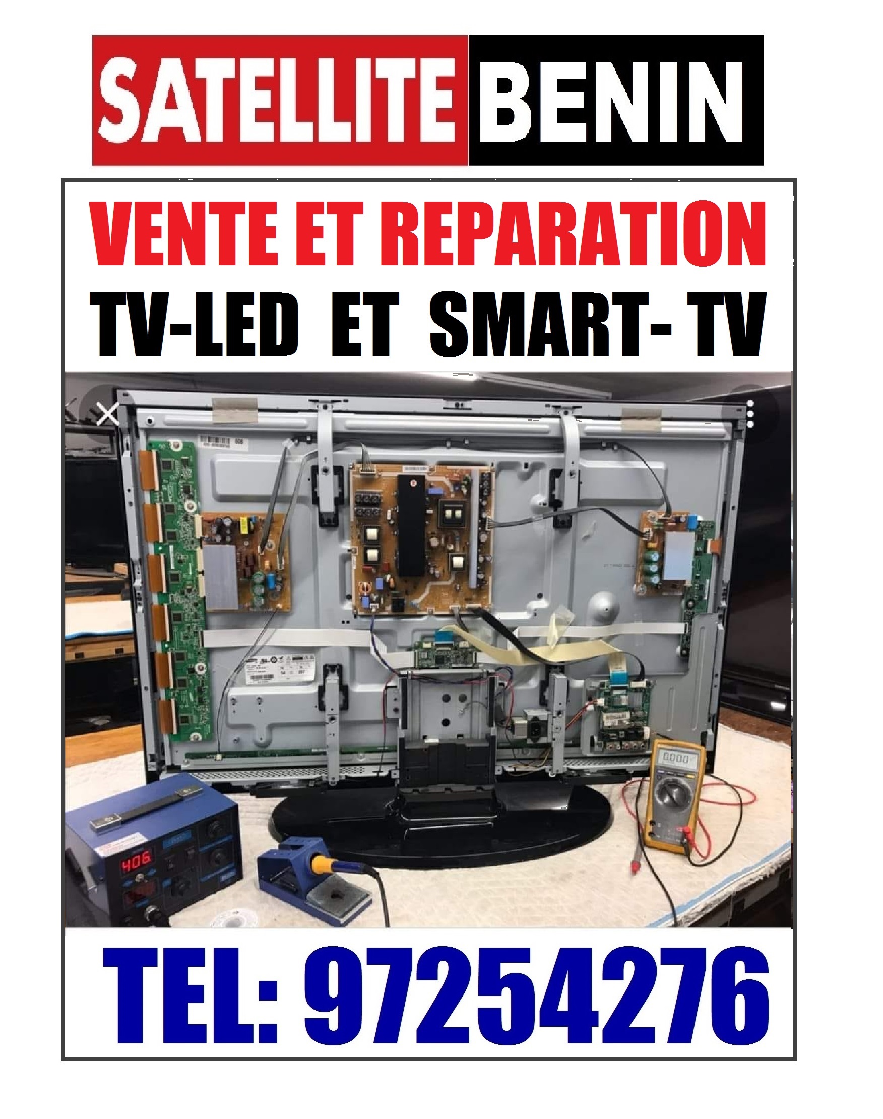 Vente et installation des Postes televiseurs de 32 pouces jusqu'a 100 pouces