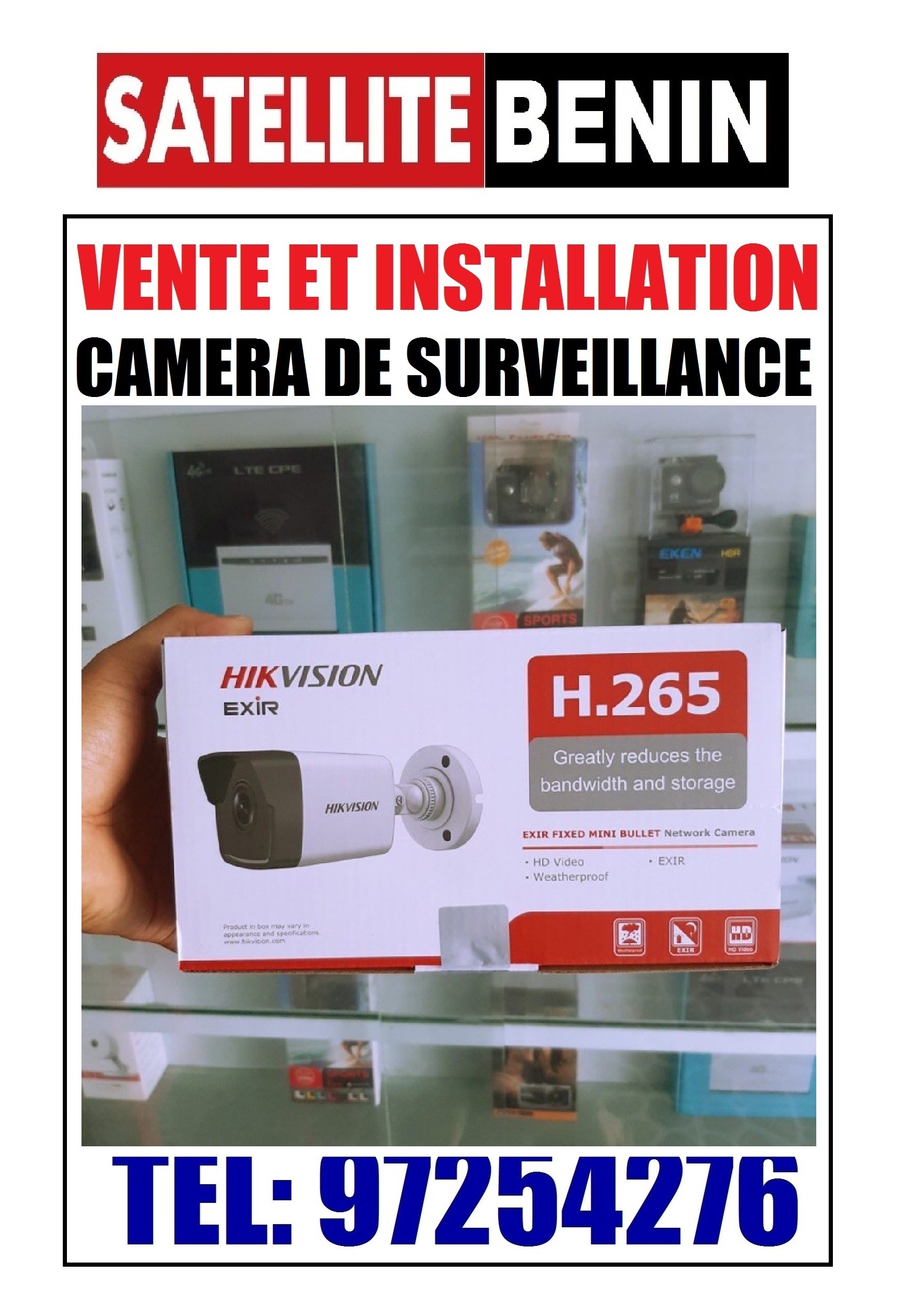 Vente et installation des cameras de toutes les marques