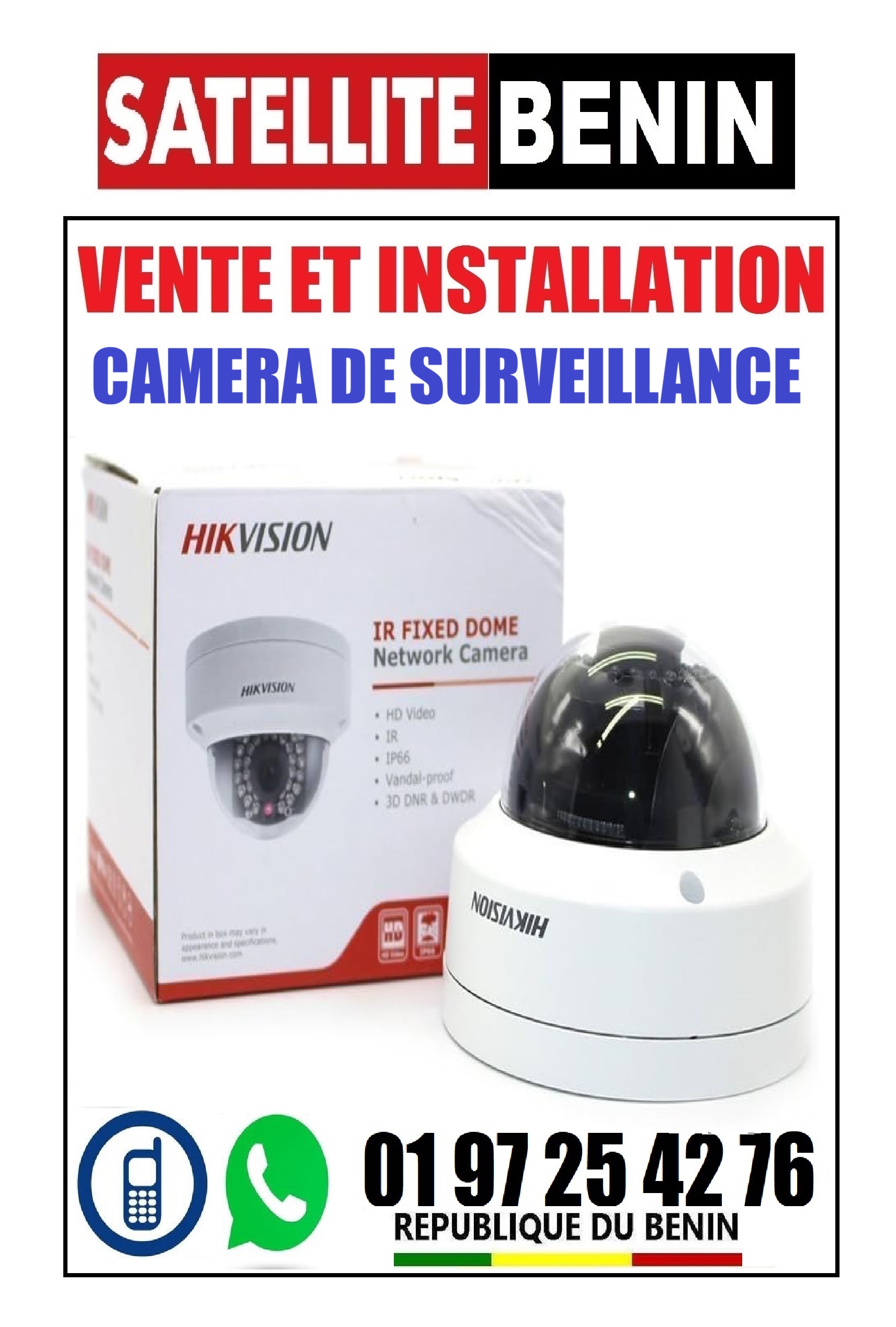 Vente et installation des cameras de toutes les marques