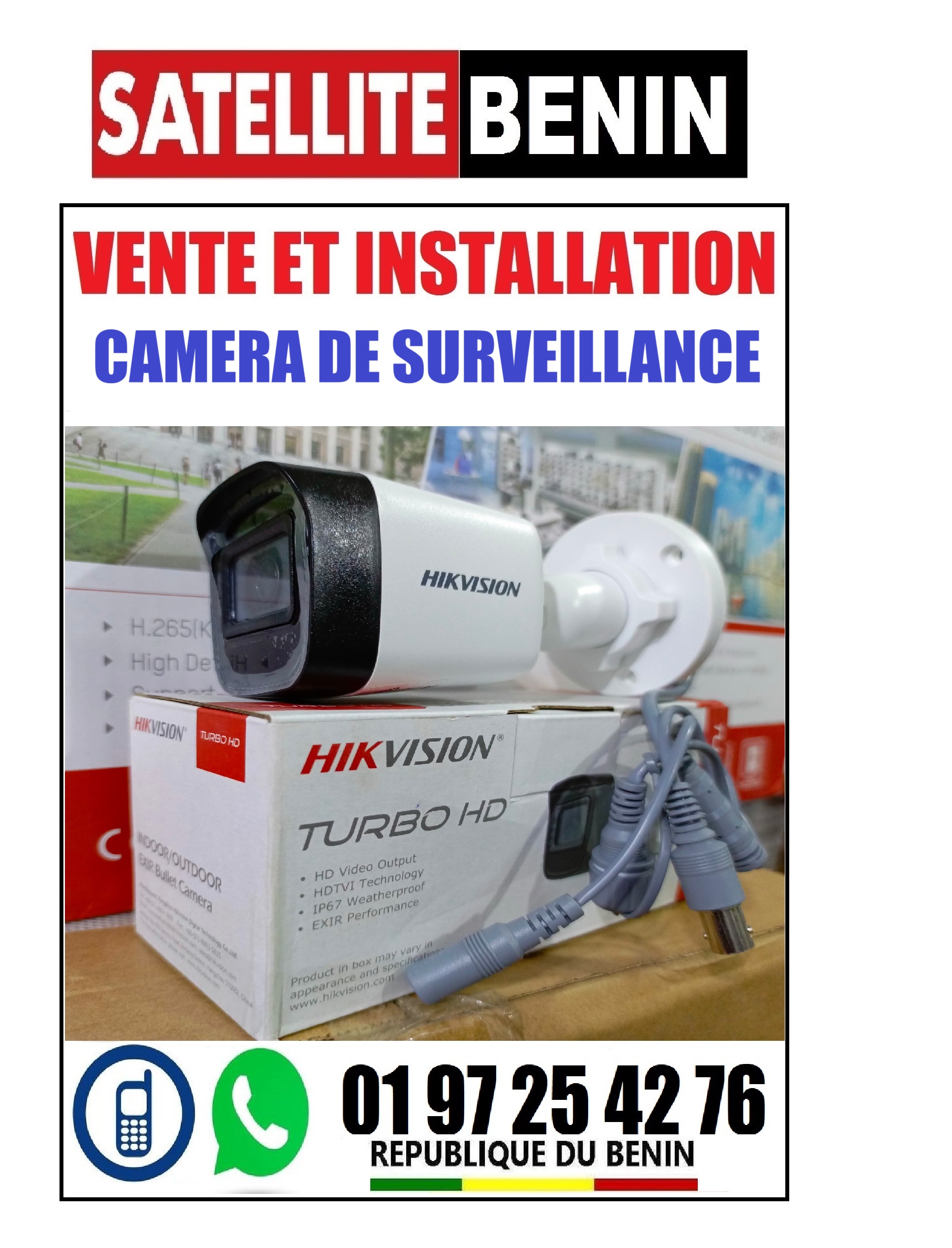 Vente et installation des cameras de toutes les marques