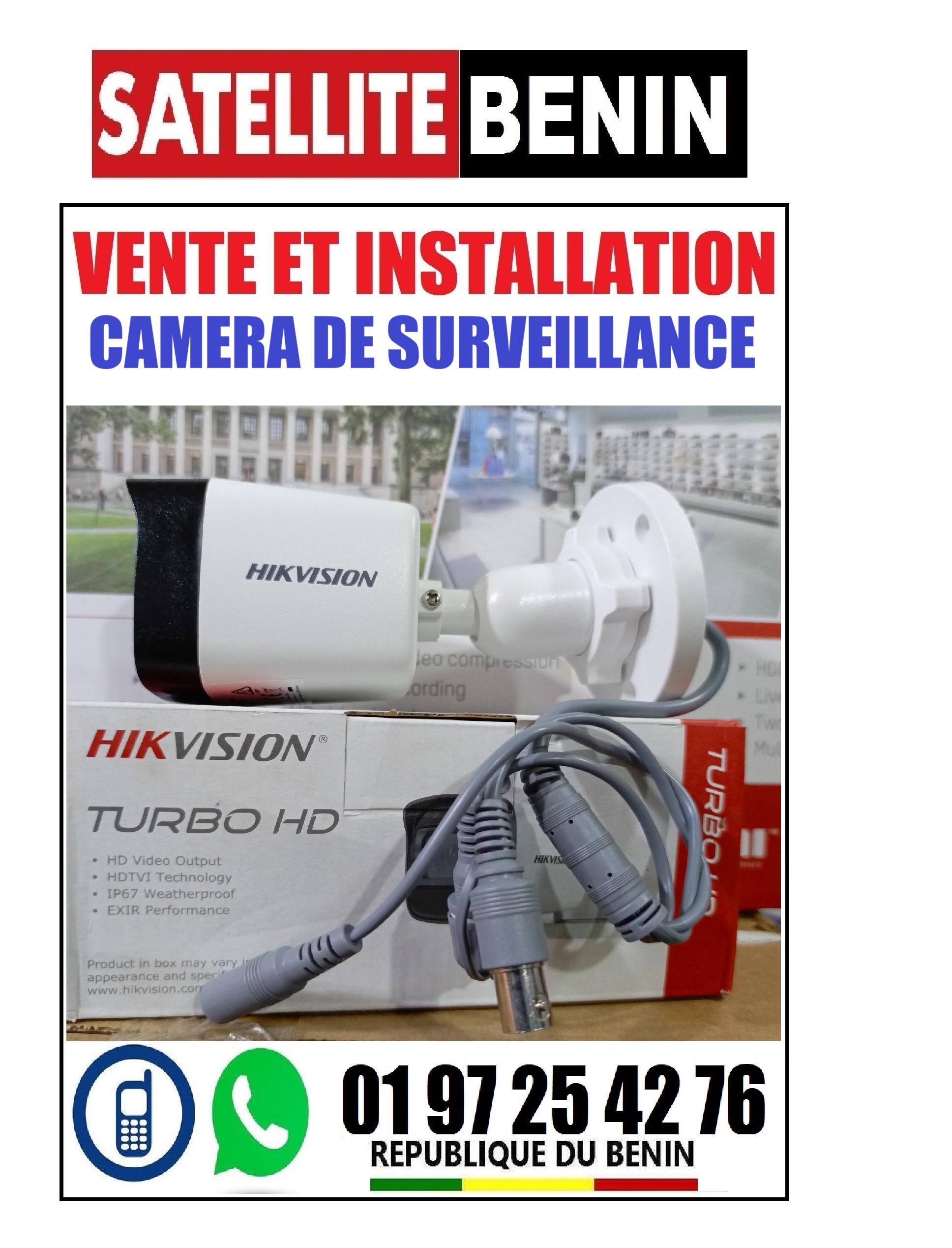 Vente et installation des cameras de toutes les marques