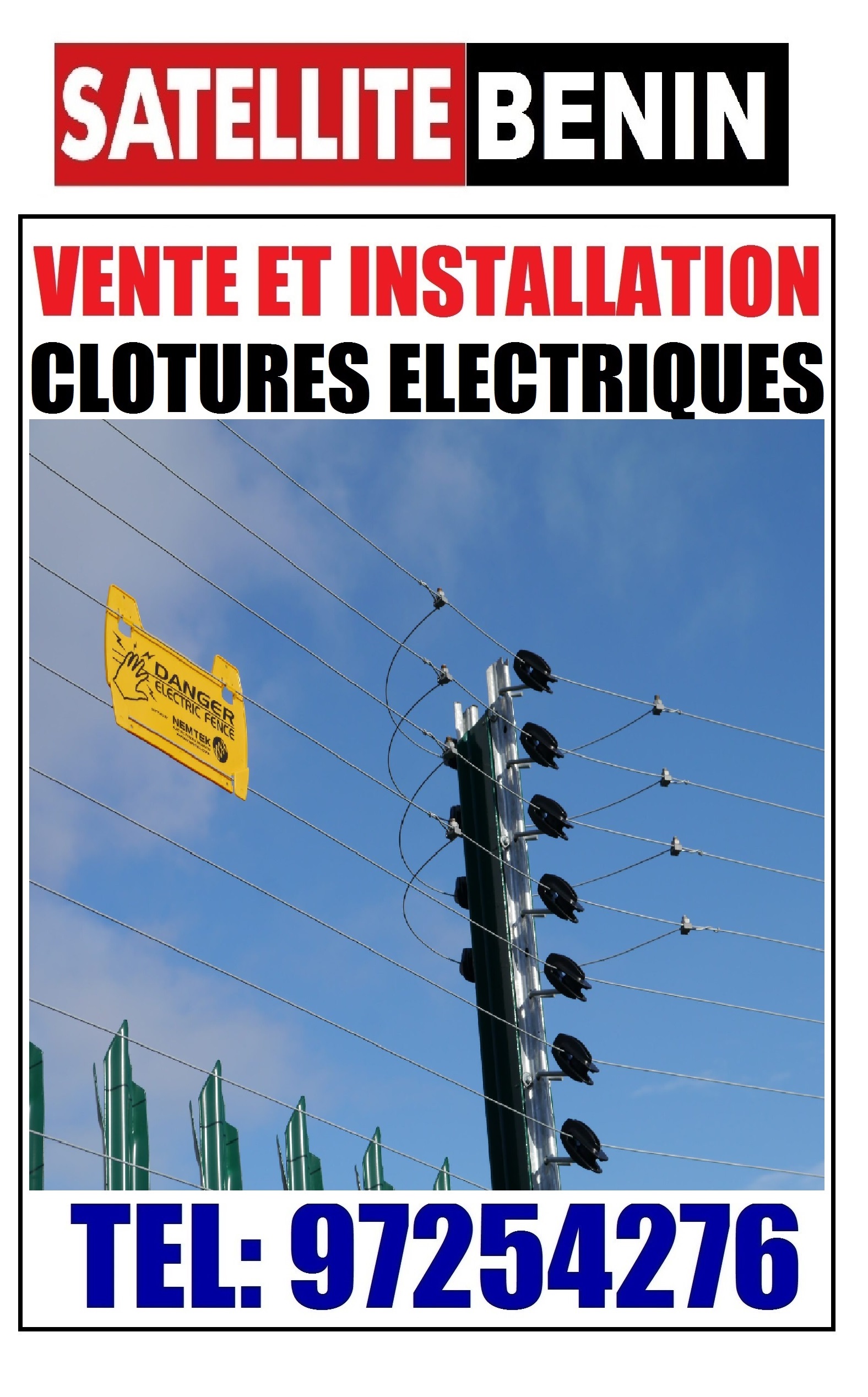 Vente et installation des Barbelées et Fils de clotures electrqiue de securité .