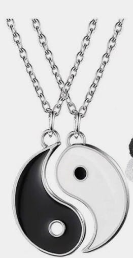 Collier ying yang pour couple