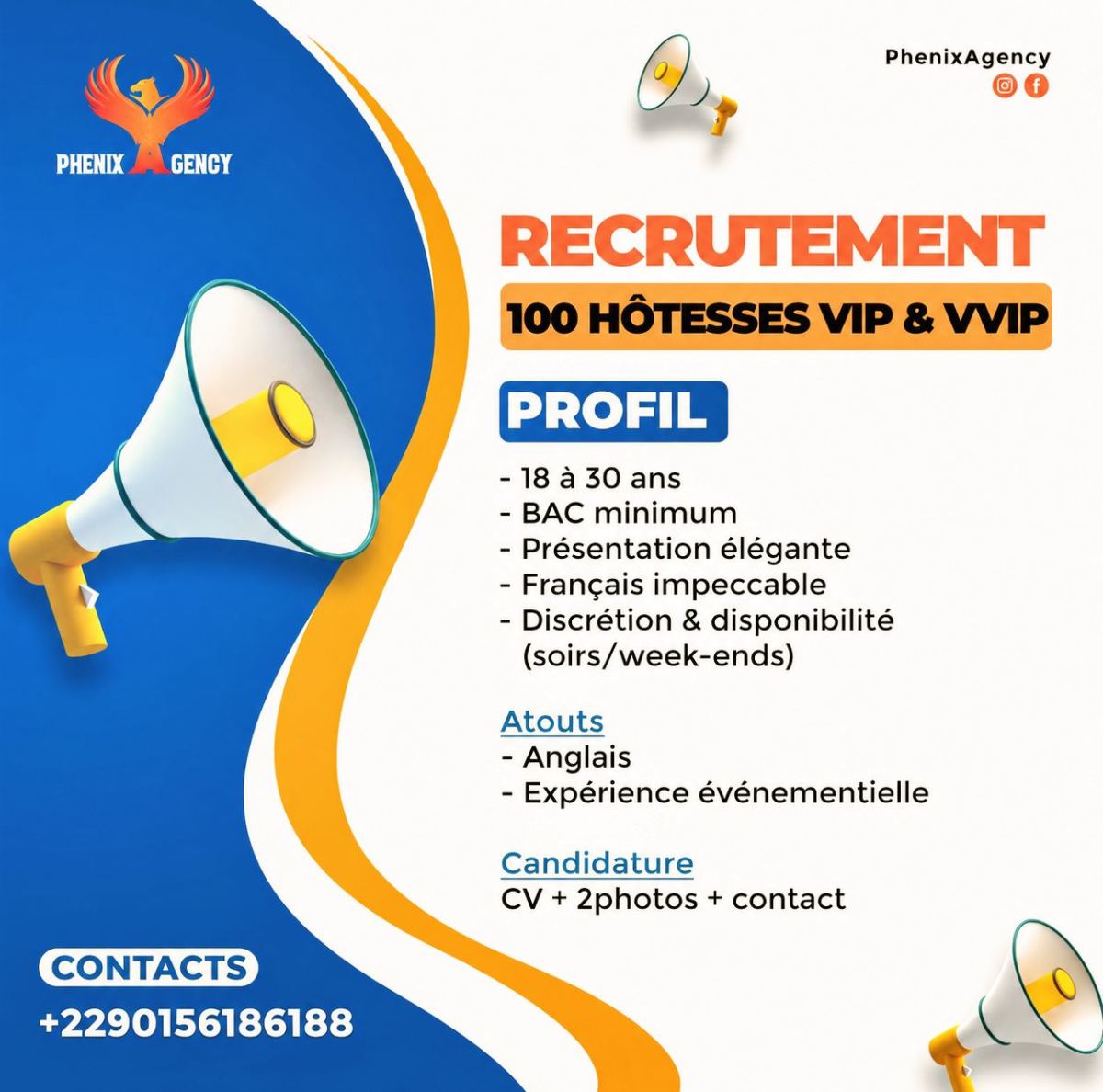 Recrutement hotesse
