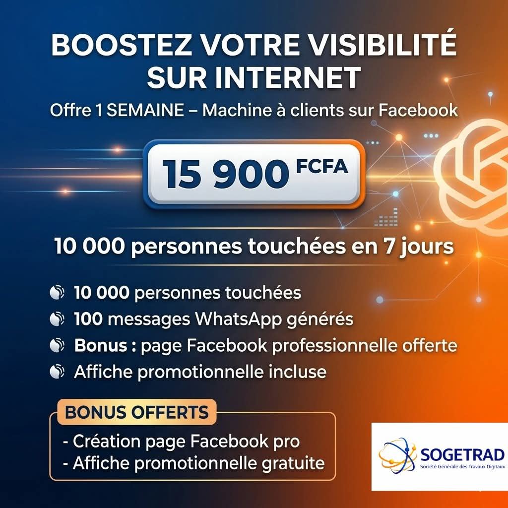 Booster votre visibilité sur internet  avec la SOGETRAD