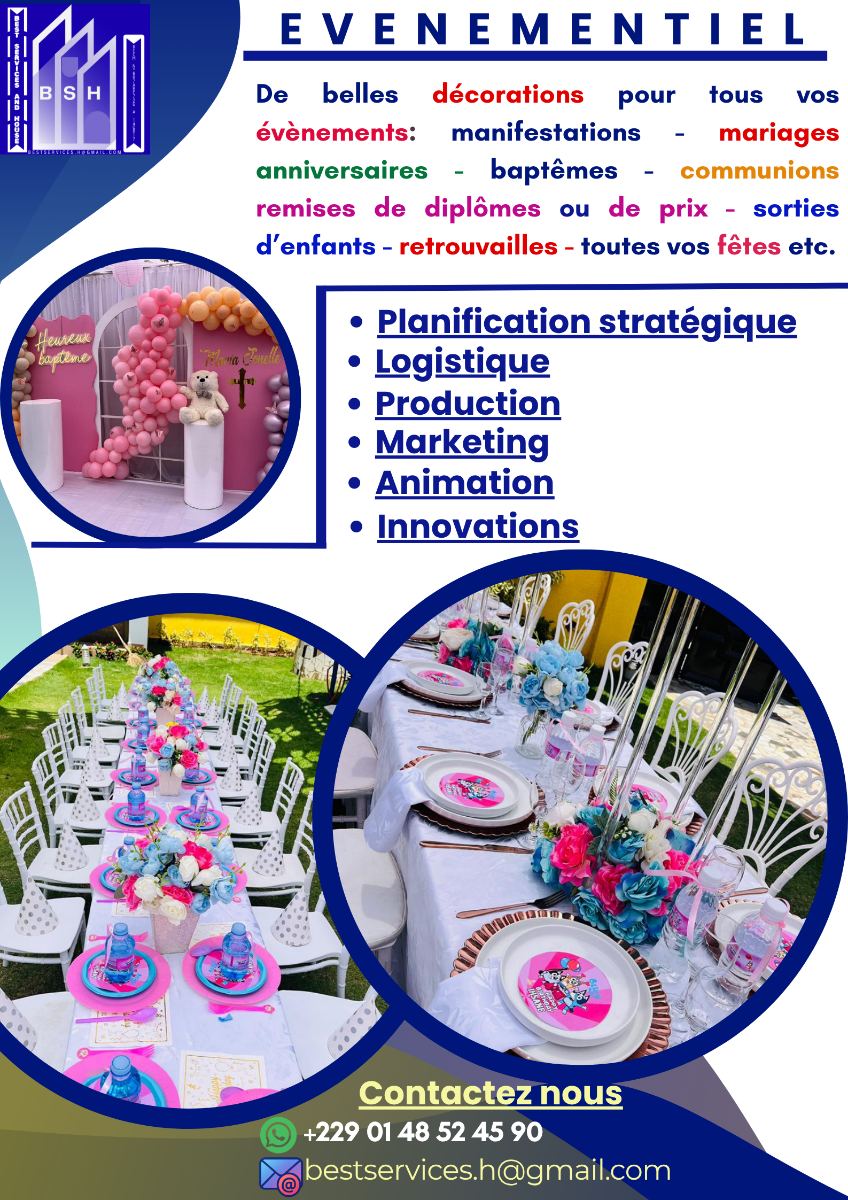SERVICE EVENEMENTIEL - DECORATION