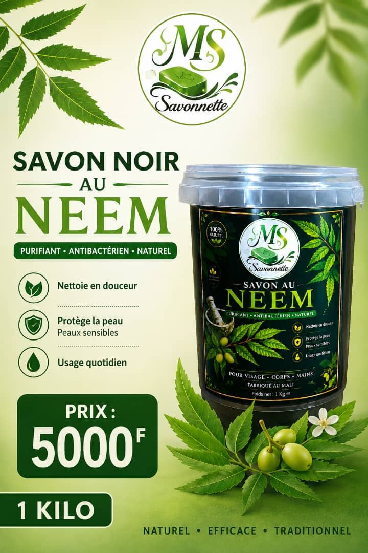 Savon noir au neem