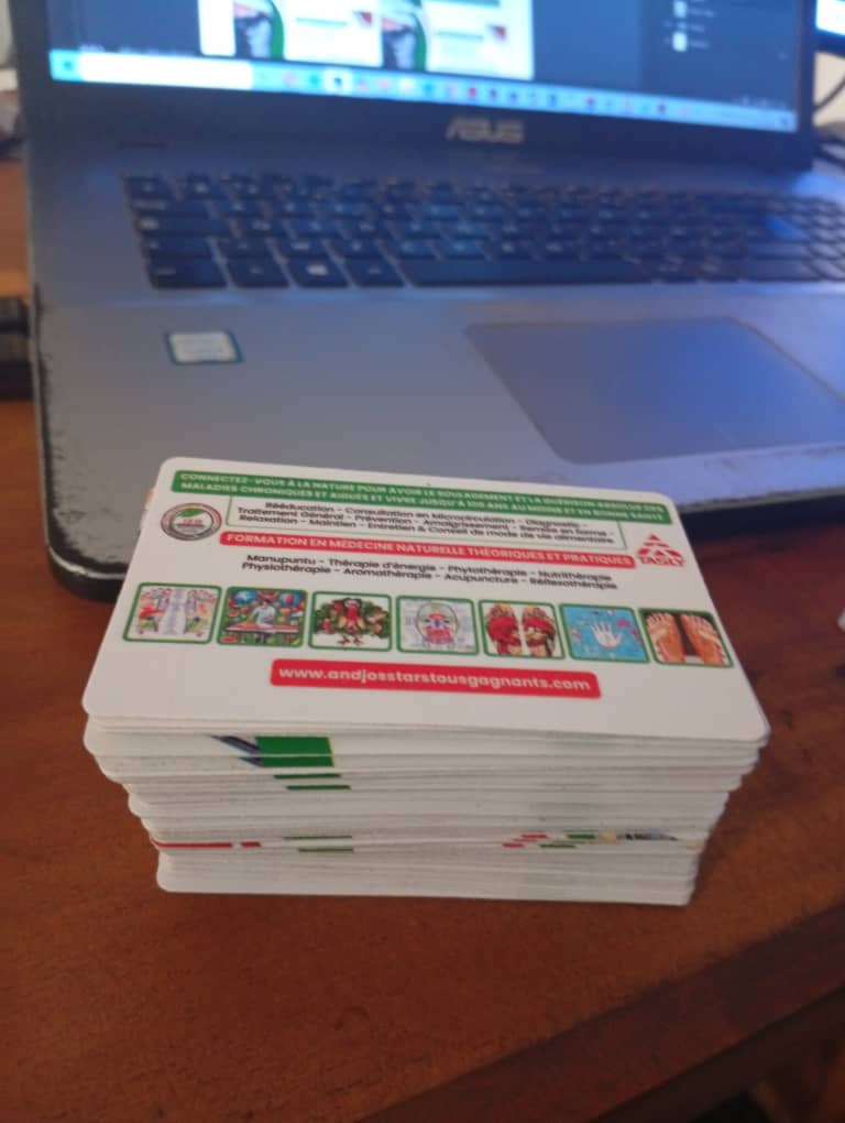 Impression de cartes de visite 1 face ou 2 faces Lot de 100