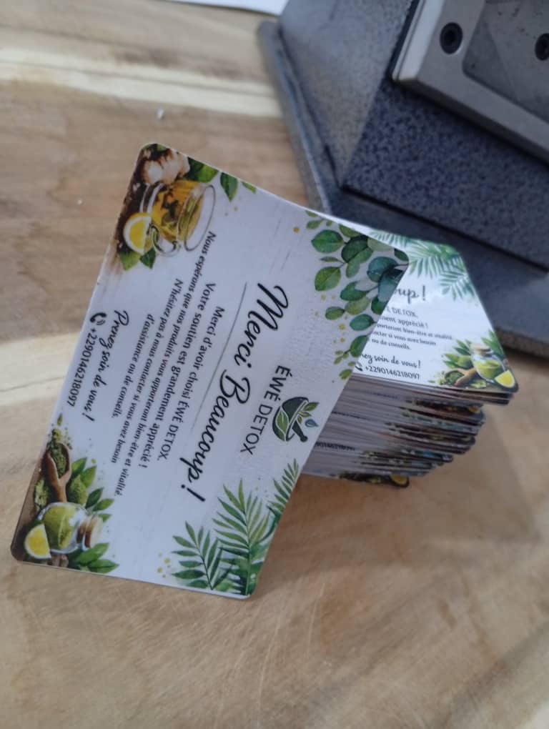 Impression de cartes de visite 1 face ou 2 faces Lot de 100