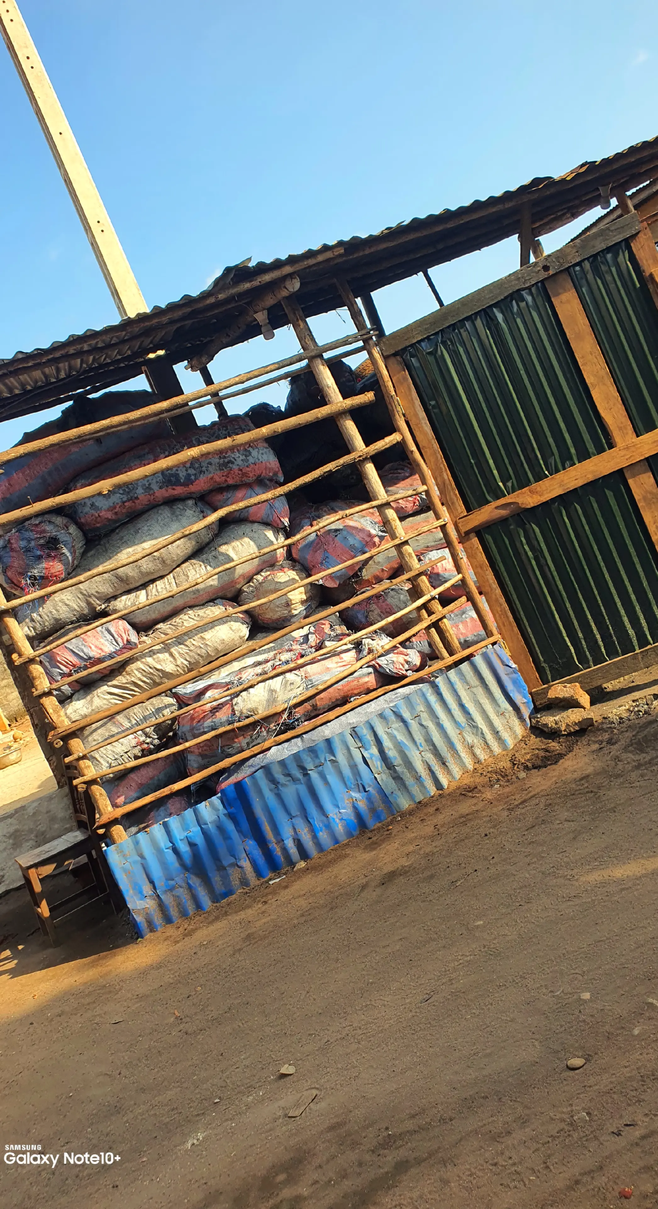 La vente de charbon en gros et en détail